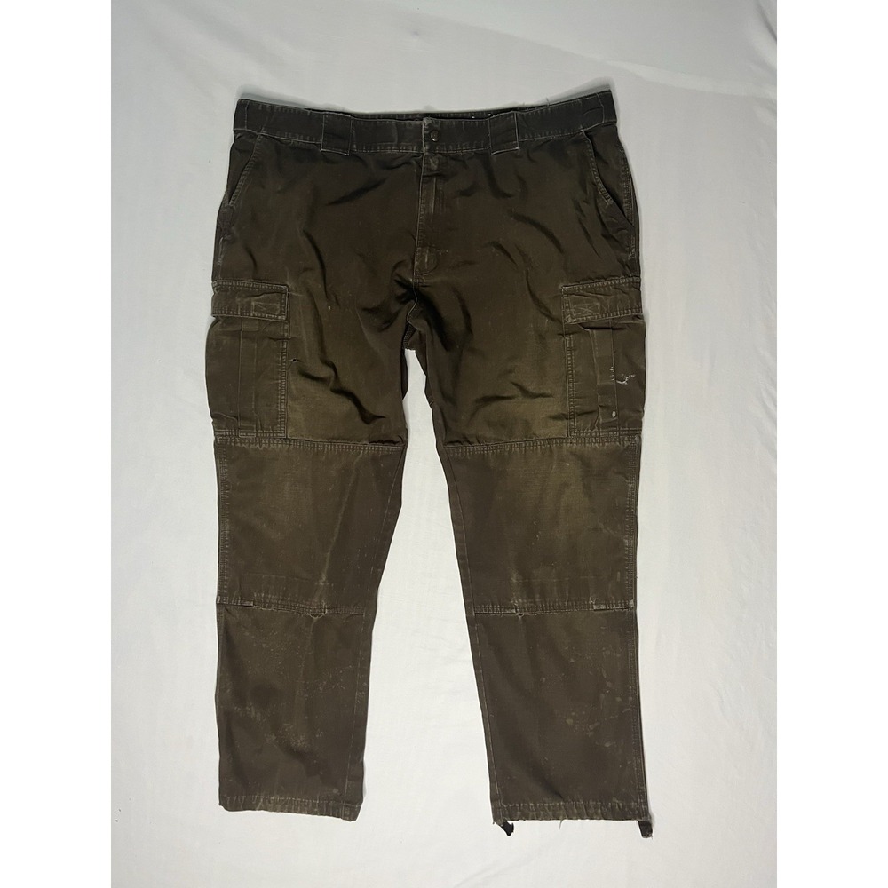 5.11 Tactical Cargo Pants Men's Size 3XL Brown Straight Flat Front Distressed